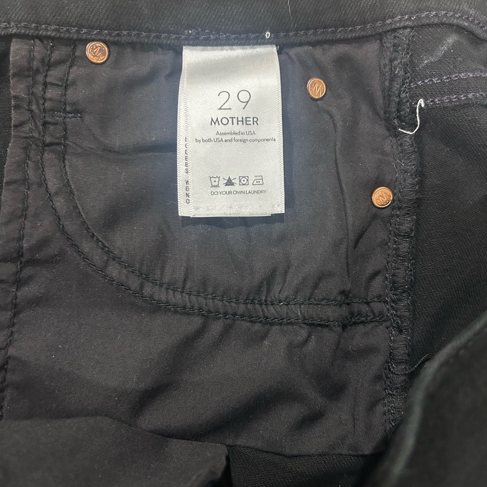 MOTHER Women’s Black Jeans - Picture 3 of 5